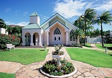 ハワイ オアフ島　ダイヤモンドヘッド・アネラ・ガーデン・チャペル